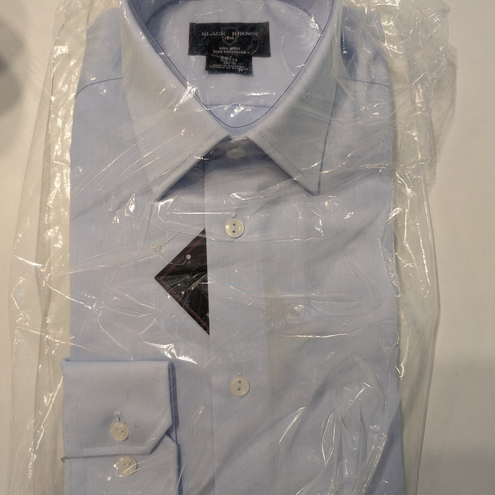Black Brown 1826 Sky Blue Dress Shirt